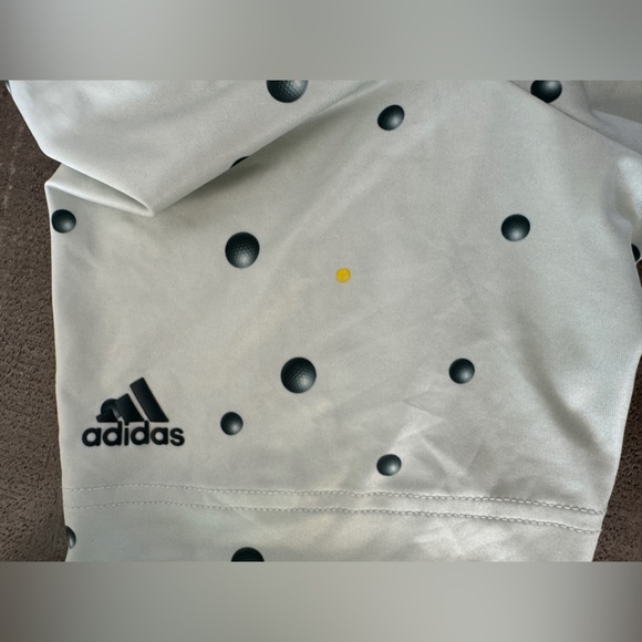 ADIDAS NWT Boys Ultimate365 print Golf Polo In Linen Green Size XL - Picture 3 of 6
